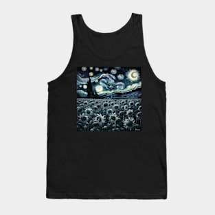 Enchanted Flower Garden Night: Starflower Starry Floral Tank Top